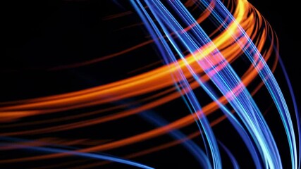 Aufkleber - Exploring vibrant light trails creating dynamic patterns in a dark environment
