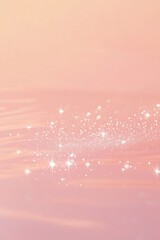 Poster - Gentle light pink gradient creates a serene atmosphere, complemented by scattered white sparkles. Ideal for adding text or graphics with a calming, minimalist style