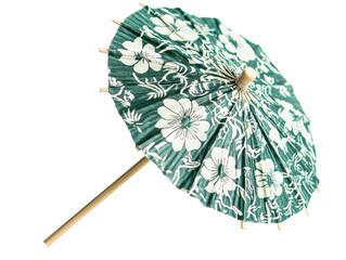 Wall Mural - Isolated patterned cocktail umbrella