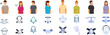 © nsit0108 - CPAP mask icons set. Different cpap masks and machines are shown, highlighting sleep apnea treatment and respiratory care for patients and healthcare providers