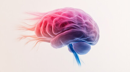 Poster - A 3D-rendered human brain with animated neural pathways lighting up in vivid colors, representing the strengthening and formation of new connections through neuroplasticity,