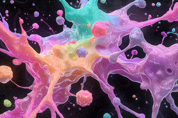 Poster - A vibrant digital illustration depicting neurons forming new connections with glowing synapses, highlighting the dynamic process of neuroplasticity through repeated stimulation and strengthening,