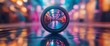 © Design By Reiga - Lens reflects vibrant city lights; bokeh background. Urban photography concept