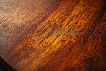 Aufkleber - Close-up of rich, dark brown wood grain texture.