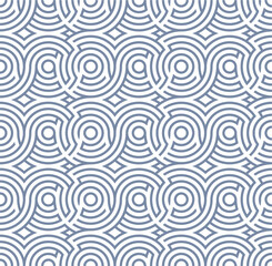 Wall Mural - Seamless geometric abstract pattern with a circle  style