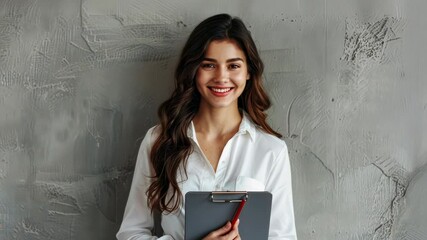 Wall Mural - The Woman with Clipboard