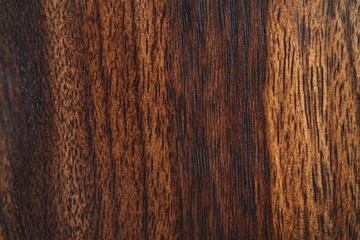 Aufkleber - Close-up of dark brown wood grain texture, showing natural wood pattern and details.