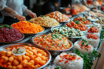 Poster - A Mother Preparing Traditional Dishes In The Kitchen For Iftar