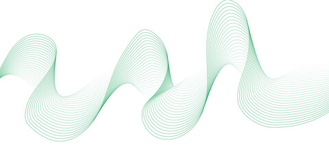Poster - bright gradient wave line background. Abstract vector background with wavy lines, Abstract backdrop with colorful wave lines on white background. Waves in shades of blue and yellow merge smoothly, 
