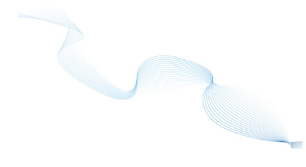 Poster - Abstract blue purple gradient flowing wave lines on white background. Modern colorful wavy lines pattern design element. Suit for poster, website, banner, presentation, cover, brochure, flyer, blue