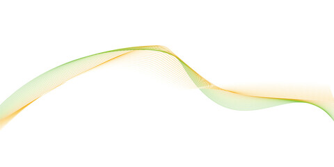 Poster - bright gradient wave line background. Abstract vector background with wavy lines, Abstract backdrop with colorful wave lines on white background. Waves in shades of blue and yellow merge smoothly, 

