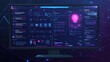 © Agnieszka - Cyberpunk ai chatbot interface with neon lighting and circuitry designs