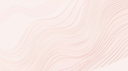 Wall Mural - Minimalist curved patterns on pale pink background graphic design modern aesthetic soft environment abstract viewpoint