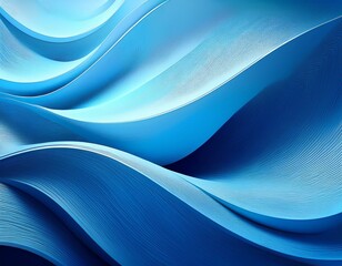Poster - light blue curved abstract background