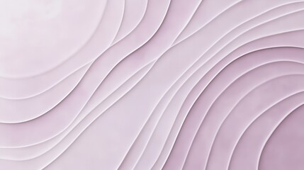 Wall Mural - Minimalist curved line patterns on soft lavender background for modern aesthetic design