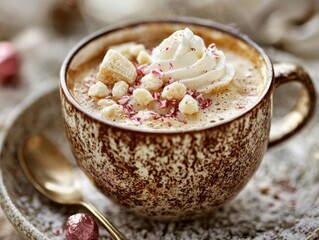 Canvas Print - Luxurious White Chocolate Peppermint Mocha