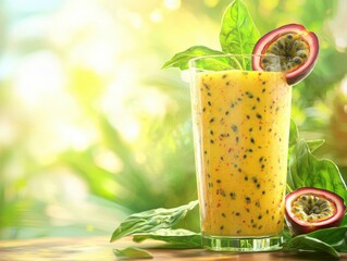 Poster - Exotic Passionfruit Spinach Smoothie