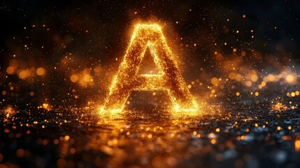 Wall Mural - futuristic sci-fi techno lights in a cool triangular shape
