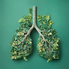 Poster - Healthy Lungs with Plants