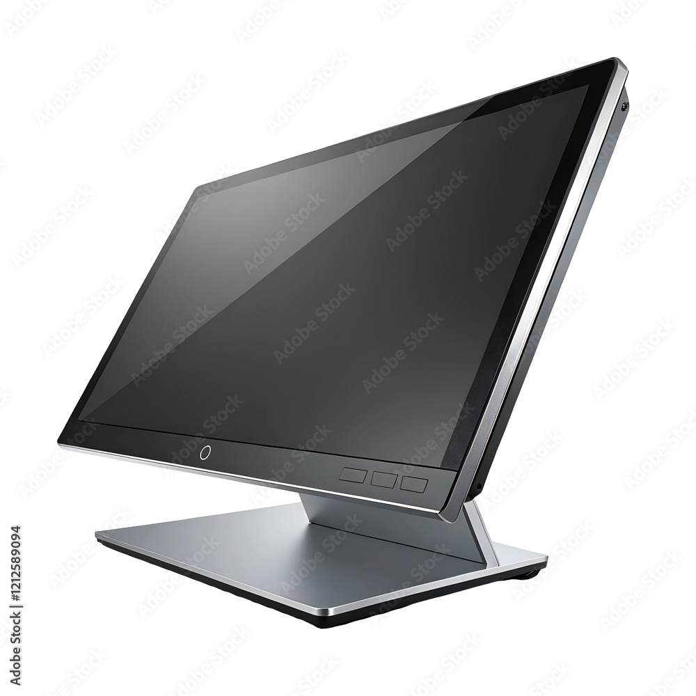 Computer monitor isolated on white background, 2025 high-quality LCD ...