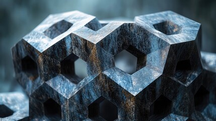 A close-up shot of a metal grid with various sized holes, suitable for industrial or technical backgrounds