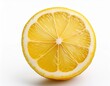 © Rindi - Lemon slice isolated on white background. Generated image