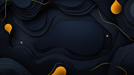 Leinwandbilder - Subtle gold shimmer effect on dark background creates modern design