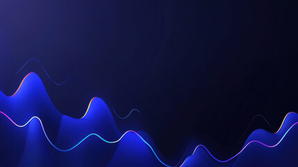 Leinwandbilder - Subtle purple background with abstract wave shapes creating dynamic feel