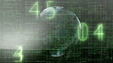 Wall Mural - digital global connection