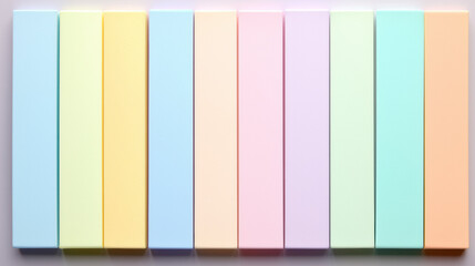 Fototapete - Pastel colors arranged in smooth gradient stripes create calming visual