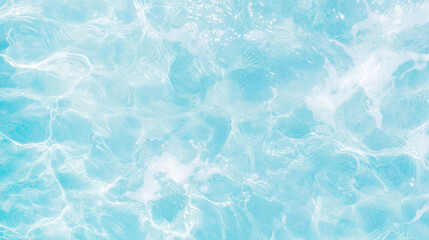 Poster - Clear blue water with gentle waves creates serene and calming atmosphere