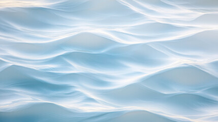 Aufkleber - Soft blue and white waves create serene atmosphere, evoking calmness and tranquility