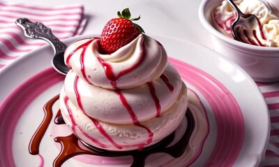 Wall Mural - a very creamy and delicious ice cream to enjoy