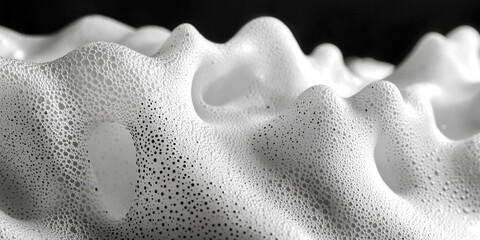Poster - White foam with many bubbles