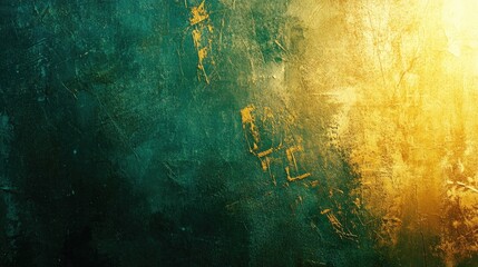 Leinwandbilder - Vibrant abstract textures showcasing green and gold hues creating a striking visual backdrop for artistic and design purposes