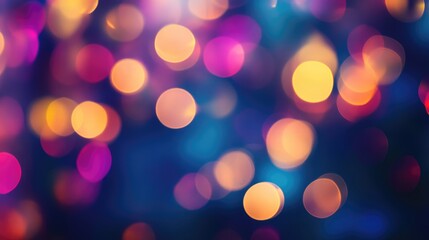 Leinwandbilder - Colorful Abstract Blurred Background with Neon Lights in Vivid Hues Suitable for Wallpapers and Creative Design Projects