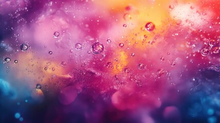 Fototapete - Abstract Colorful Background with Bubbles in Vibrant Purple Orange and Blue Tones Ideal for Marketing and Promotional Materials