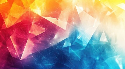 Fototapete - Vibrant abstract background with colorful geometric shapes and dynamic textures for creative design projects and digital art.