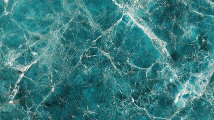 Poster - Turquoise Marble Texture Background with Vintage Aesthetic Perfect for Design and Art Projects