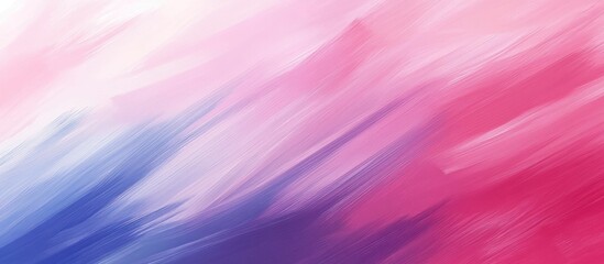 Poster - Vibrant pink and blue abstract oil paint texture background with soft brushstrokes and empty space for text in a contemporary artistic setting