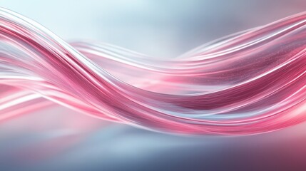 Wall Mural - a pink and white wave with a blue background
