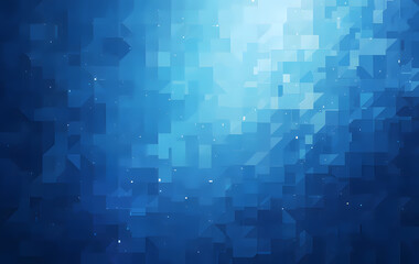 Wall Mural - art design blue digital pixel