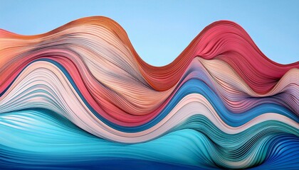 Wall Mural - abstract background with waves