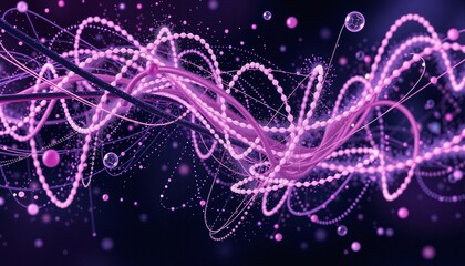 Canvas Print - ethereal waves of connectivity