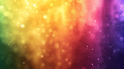 Fototapete - Glowing abstract bokeh background with colorful light particles, smooth gradient effects, and shimmering illumination for a dreamy and vibrant atmosphere, Generative AI