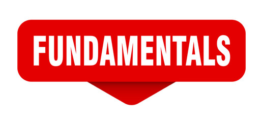 Wall Mural - fundamentals sticker. fundamentals sign on transparent background