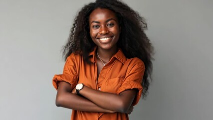 Wall Mural - The Confident Smiling Woman