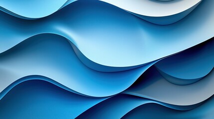 Wall Mural - abstract blue waves background design.