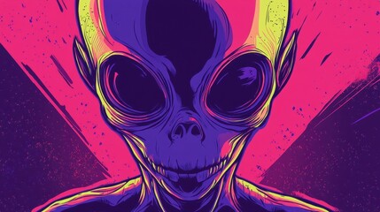 a vivid portrait of an extraterrestrial being