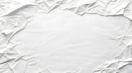 white paper texture background. crumpled white paper abstract shape background with space paper for text